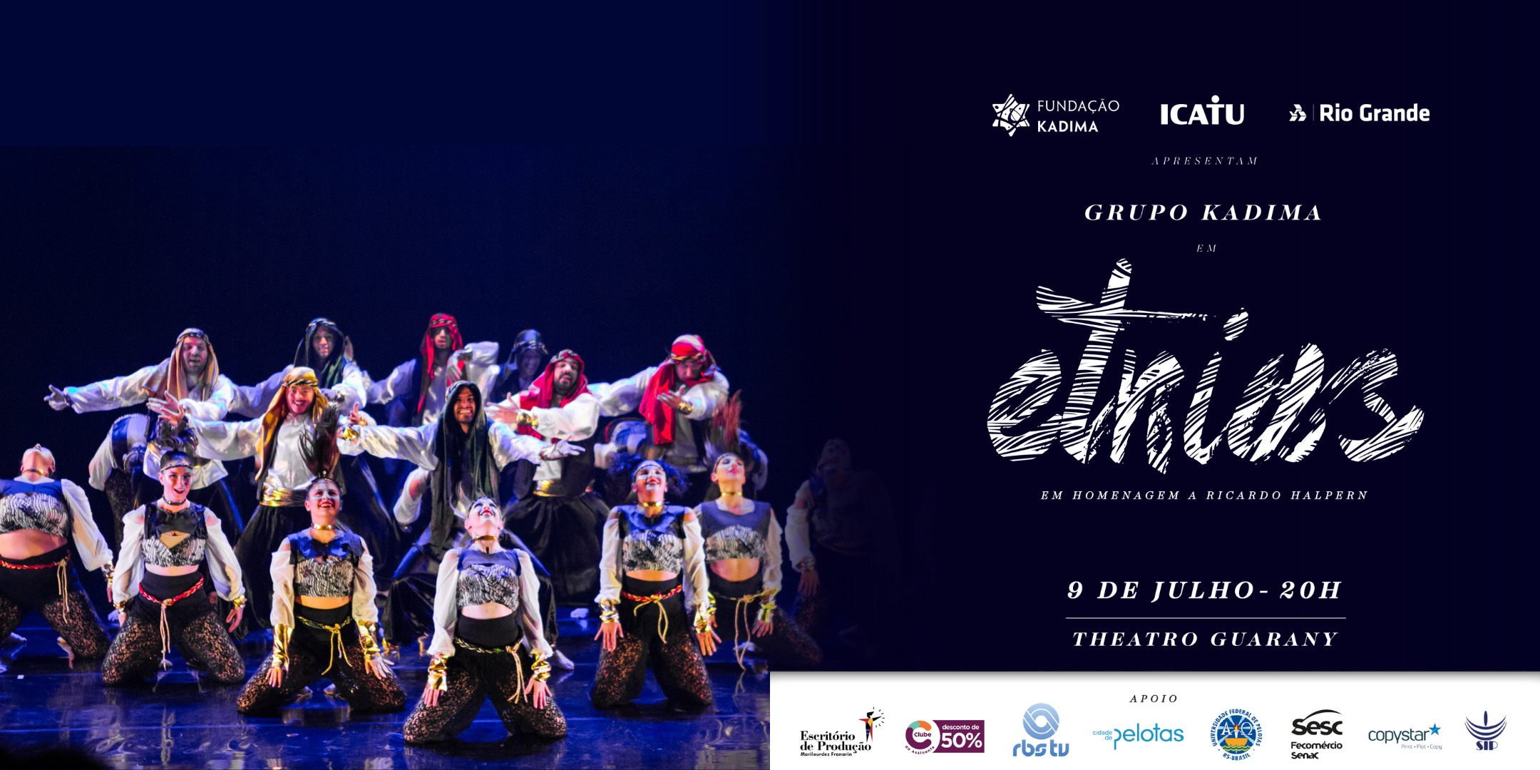 imagem: Grupo Kadima apresentará a peça teatral Etnias, no Theatro Guarany em julho